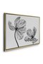 Minimalist Black and White Tulip Nature Wall Art | Portrait Framed Canvas Print | Luxury Modern Botanical Decor for Living Room - 3