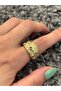 Colorful Stone Patterned Gold Ring