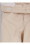 Lcw Kids Beige Girls Gabardine Trousers and Belt - 4