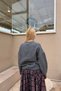 Wool Blend Circular Neck Tricot Sweater - 4