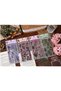Vintage Floral Botanical Stickers,4 Pack 24 Sheets,Waterproof Transparent Vinyl Decals for Scrapbooking and Journaling