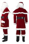 8Pcs Santa Claus Costume for Men Adult Christmas Santa Costume Set Velvet Professional Santa Outfit Xmas Cosplay Costumes - 7
