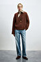 Stella Women's Sweater Burgundy - 2