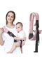 Ergonomic Baby Sling Carrier with Adjustable Padded Shoulder Straps and Non-Slip Hip Seat,Pink