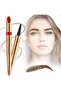 4-Tip Microblade Eyebrow Pen,Waterproof and Smudge-Proof Long-Lasting Liquid Eyebrow Pencil,Light Brown