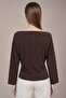 Long Sleeve Loose One Shoulder Low-Cut Bluz - 6
