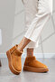 Women's Style Flat Thick Soled Suede Stylish Outdoor Boots & Booties with Fur Inside - 4