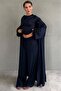 Navy Blue 3-Piece Combed Cotton Casual Women's Set Mg2906 - 3