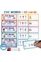 60 بطاقة تعليمية للصوتيات الحركية (CVC)، بطاقات لكتابة الكلمات، أدوات بناء الكلمات الصوتية للمبتدئين، تهجئة وقراءة، E - 2