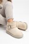 Girl's Short Boots with Fur Inside, Suede Look, Belt Buckle, and Short Heel - 5