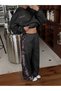 Unisex Women's Men's Bias Weeckers Printed Oversize 3 Thread Hooded Sweatshirt and Baggy Sweatpants - 4