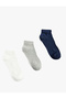 Set of 3 Cotton Basic Booties Socks - 2