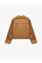 Classic Collar Buttoned Faux Suede Jacket - 6