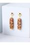 Brown Ethnic Design Authentic Dangle Earrings