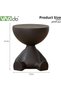 Small End Table, Movable Sofa Table Nightstand, Modern Corner Tea Table, Circle Coffee Table, - 2