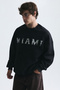 Miami Printed Crew Neck Sweatshirt - 4