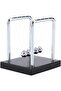 Newton's Cradle Pendulum Balance Balls,Physics Learning Kinetic Desk Toy for Stress Relief and Office Decoration,Large