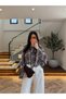 Flounced Sleeves Chiffon Scarf Lined Summer Blouse