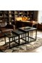 3-Piece Nesting Coffee Table, Modern Luxury Living Room side table Set - 2