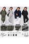 Boy's 3 Threaded Hooded Zipper & Jogger Tracksuit Set - 3