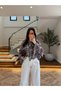 Flounced Sleeves Chiffon Scarf Lined Summer Blouse - 2