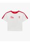 V-Neck Color Block Short Sleeve 2026 World Cup Turkey Printed T-Shirt - 3