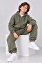 Boy's 3 Threaded Hooded Zipper & Jogger Tracksuit Set - 4
