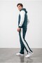 Men's Garnili Raglan Sleeve Petrol Blue Tracksuit Set - 3