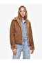 Classic Collar Buttoned Faux Suede Jacket - 2