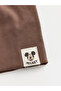 Brown Mickey Mouse Printed Baby Boy Beanie, Pack of 2 - 6