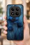 حافظة مقاومة للصدمات متوافقة مع هاتف Redmi Note 15 Pro Plus 5G بنمط زهرة زرقاء مع حماية للكاميرا - 5