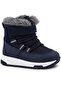 Velcro-Fastened Navy Blue Baby Boots
