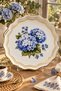 Gülistan Glass Printed Round Serving Tray with Hydrangea Pattern and Gold Edges Presentation Tray 38 cm - 5