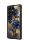 Samsung Galaxy S25 Ultra Compatible Blue Rose Patterned Camera Protected Shockproof Case - 3