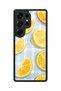 Samsung Galaxy S25 Ultra Compatible Citrus Patterned Shockproof Case with Camera Protection