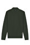 Men's Half Fisherman Khaki Sweater Slim Ribbed Patterned Classic Fit - 5411B - 2