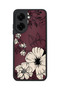 Redmi A5 Compatible Vintage Flowers Patterned Shockproof Case with Camera Protection