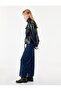 Drawstring Long Sleeve Stand Collar Leather Look Jacket with Pockets - 3