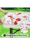 Waterproof Elastic Fitted Tablecloth, Floral Pattern,Waterproof Elastic Fitted Table Covers for 6 Fo - 4