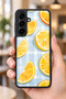 Samsung Galaxy S25 Fe Compatible Citrus Patterned Shockproof Case with Camera Protection - 6