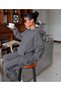 Unisex Women's Men's Martini Girl Printed Oversize 3 Thread Hooded Sweatshirt and Jogger Sweatpants
