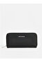 Black Leather Look Women's Wallet