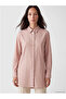 Beige Striped Women's Shirt Tunic
