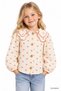 Girl's Shirt with Pink Heart Pattern and Button Closure