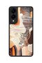 Samsung Galaxy S25 Edge Compatible Organic Patterned Shockproof Case with Camera Protection