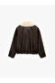 Long Sleeve Detachable Faux Fur Collar Faux Leather Jacket - 7