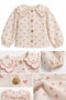 Girl's Shirt with Pink Heart Pattern and Button Closure - 3