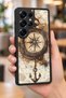 Samsung Galaxy S25 Ultra Compatible Compass Patterned Camera Protected Shockproof Case - 6