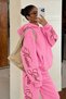 Unisex Women's Men's Martini Girl Printed Oversize 3 Thread Hooded Sweatshirt and Jogger Sweatpants - 3