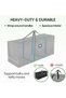 Canvas Christmas Tree Storage Bag, Fits 8 FT Disassembled Artificial Xmas Tree, Waterproof Heavy Duty Tote with Reinforced Handles, Black - 7